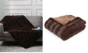 Cheer Collection Ultra Soft Faux Fur to Microplush 86" x 86" Reversible Cozy Warm Throw Blanket